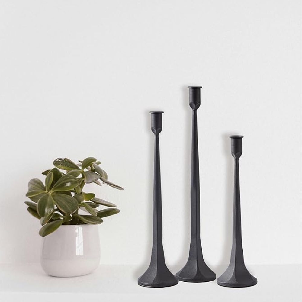 Eisen Taper Kerzenhalter | 3-teiliges Set