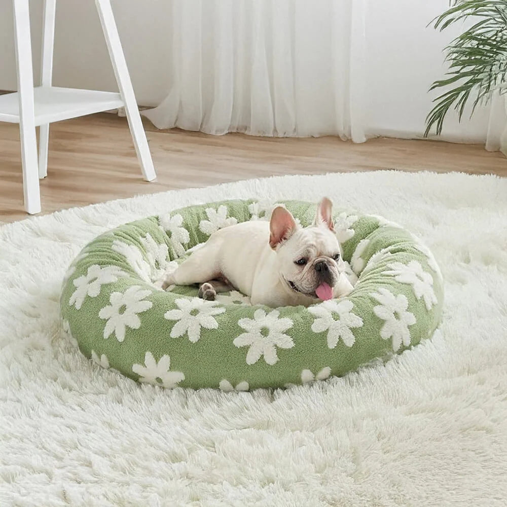 Snuggle Floral Checkerboard Haustierbett