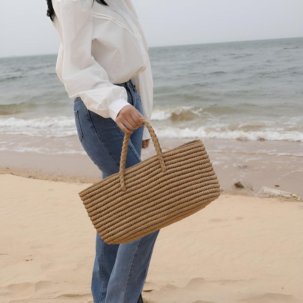 Gewebte Strohtasche