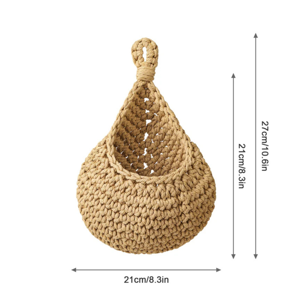 Handgefertigter Boho Hängkorb