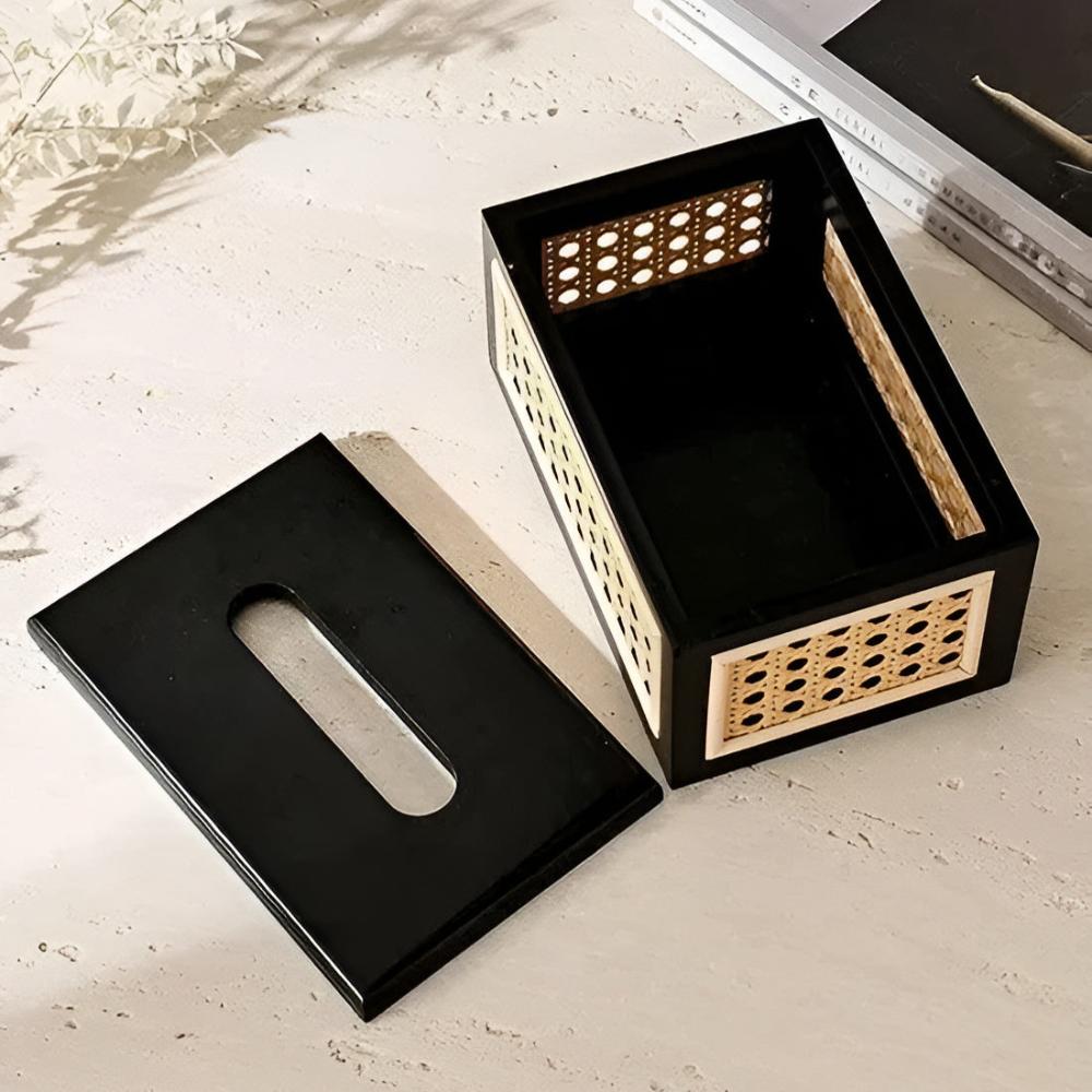 Minimalistische Japandi Taschentuchbox