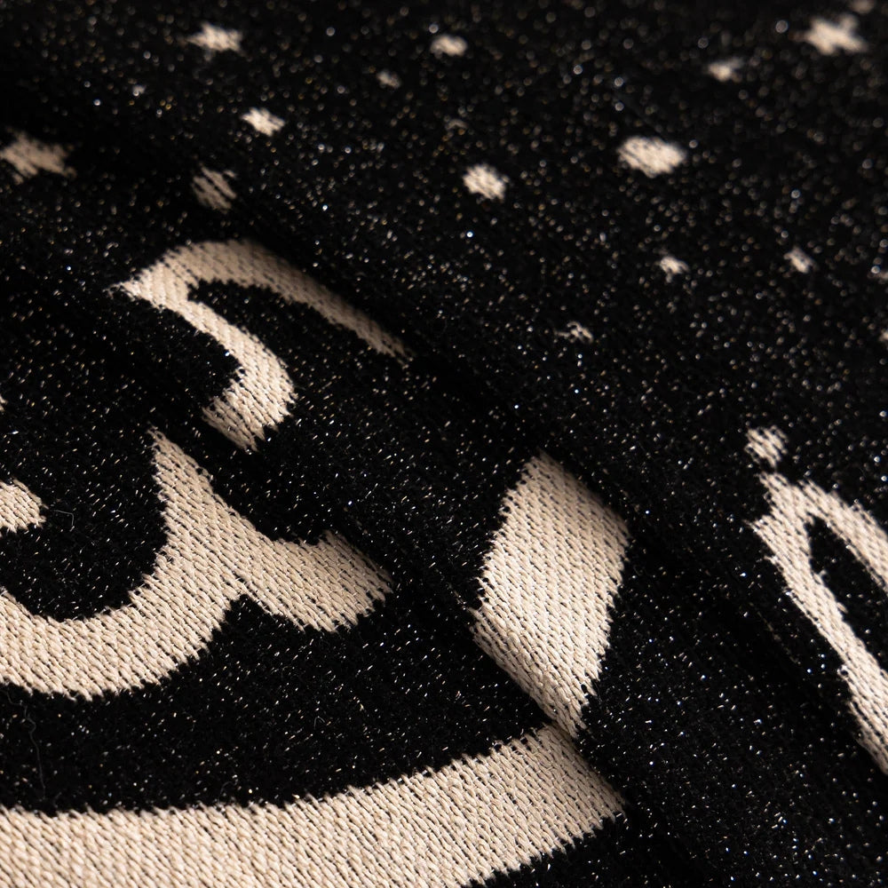 Kursive Glitzernde Chenille Sofabezug