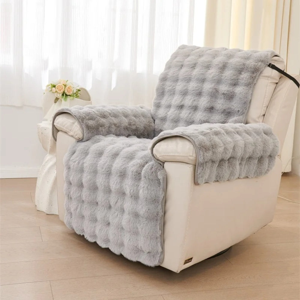 Faux-Fell Recliner Sofabezug