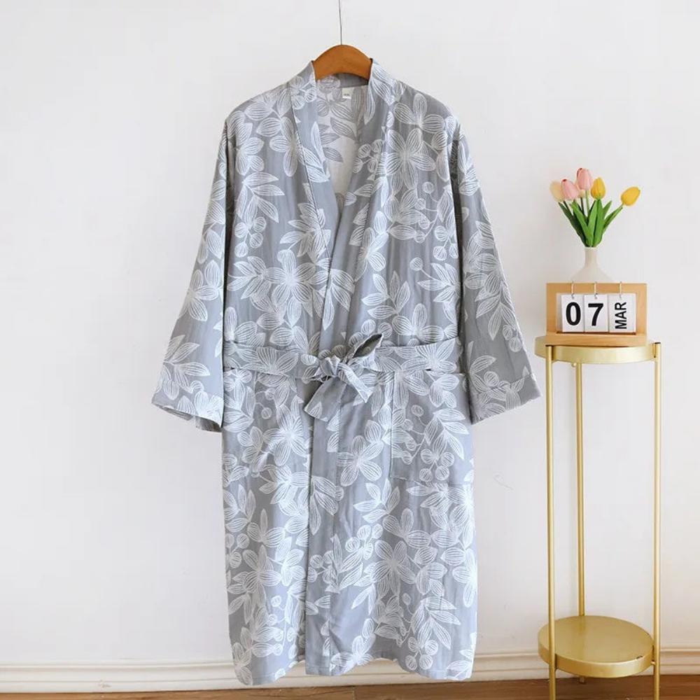 Floraler Breeze Kimono Bademantel