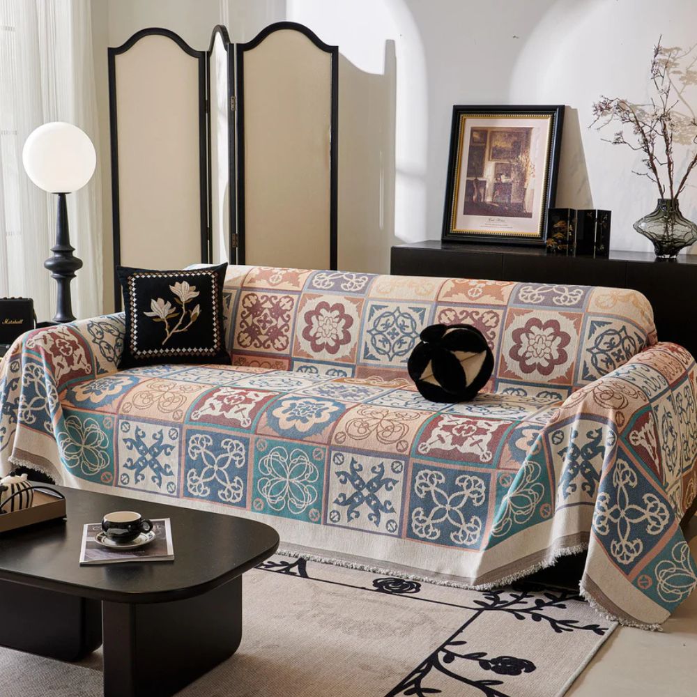 Vintage Mosaik Sofabezug
