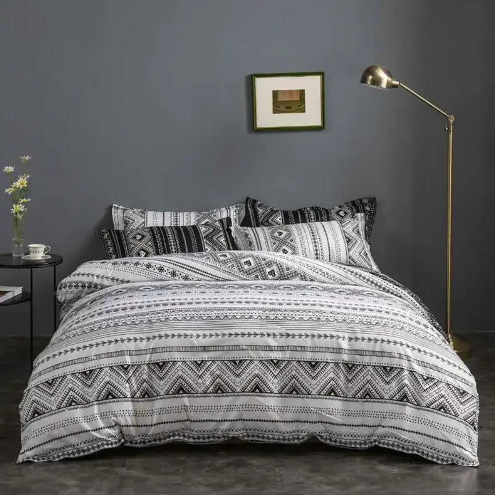 Avenzo Modernes Boho-Stil Bettwäsche-Set