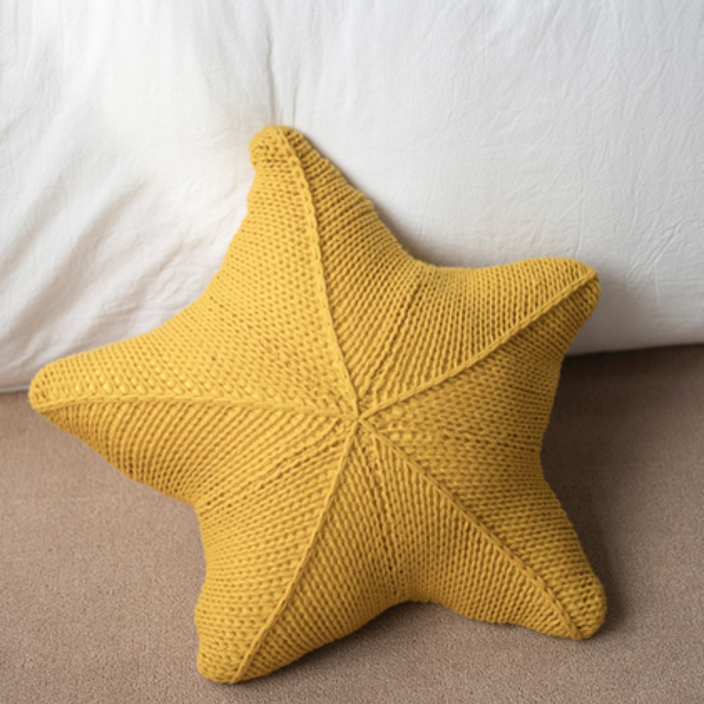 Sternenfisch Handgestricktes Kissen
