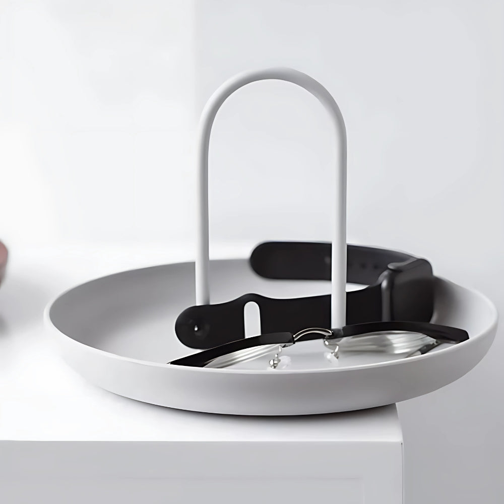 Chic Rundes Aufbewahrungstablett Organizer