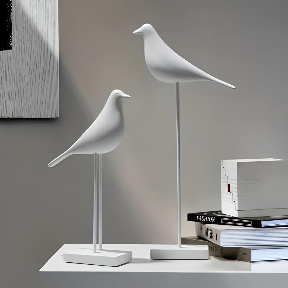 Minimalistische Vogel Dekor Figuren
