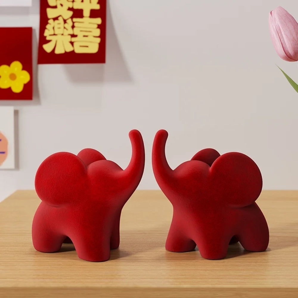 Ekletische Elefant Harzfiguren