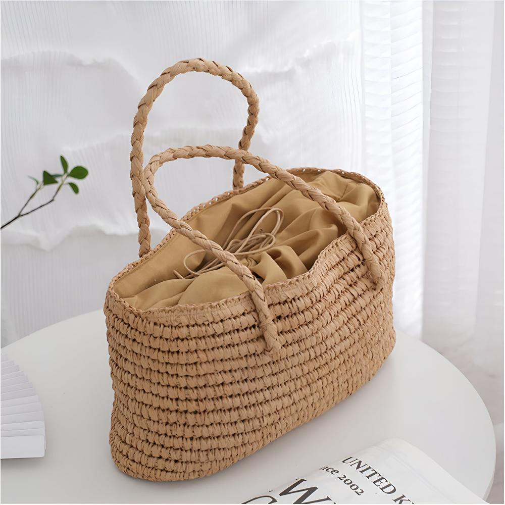 Gewebte Strohtasche