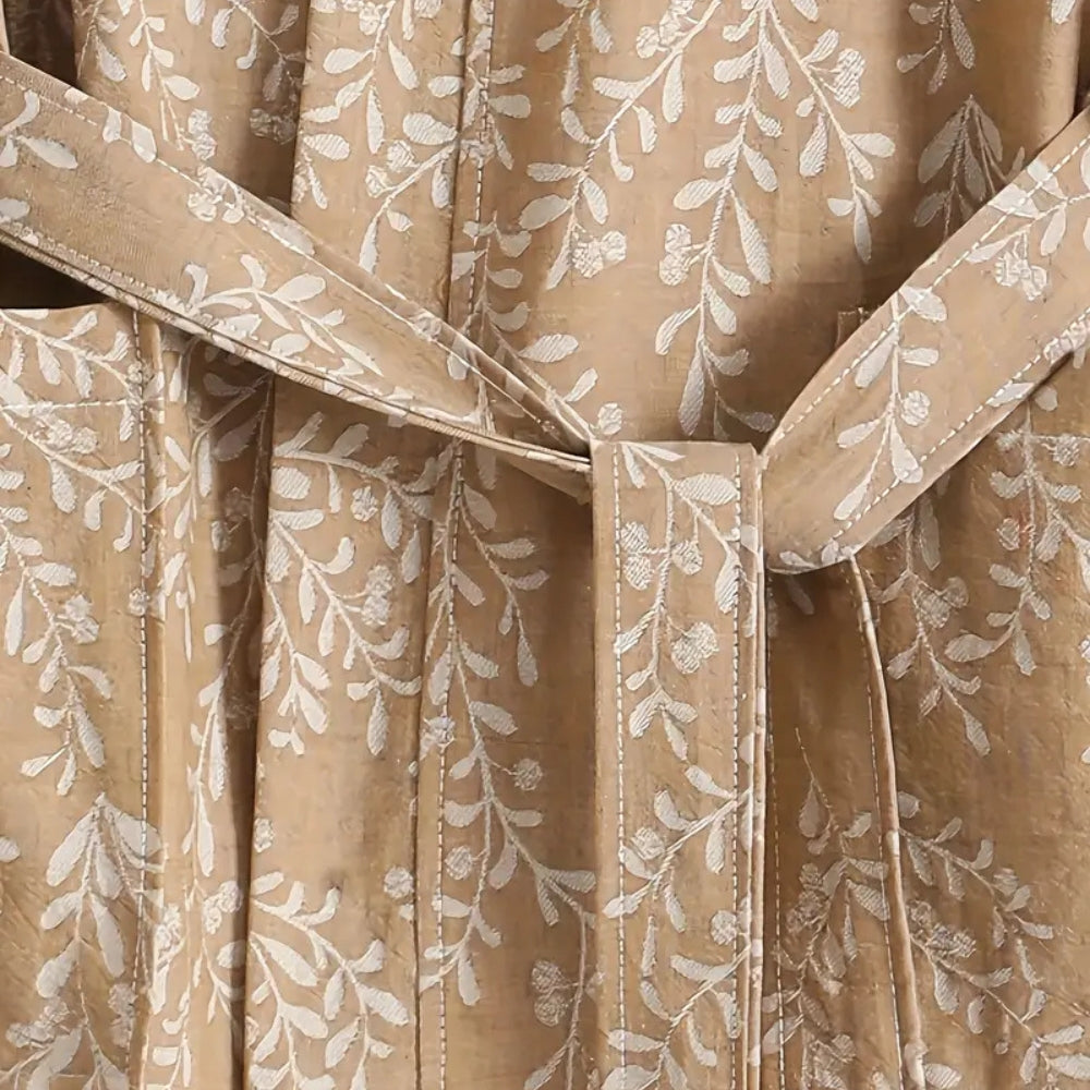 Leichtes Jacquard-Baumwoll-Bademantel