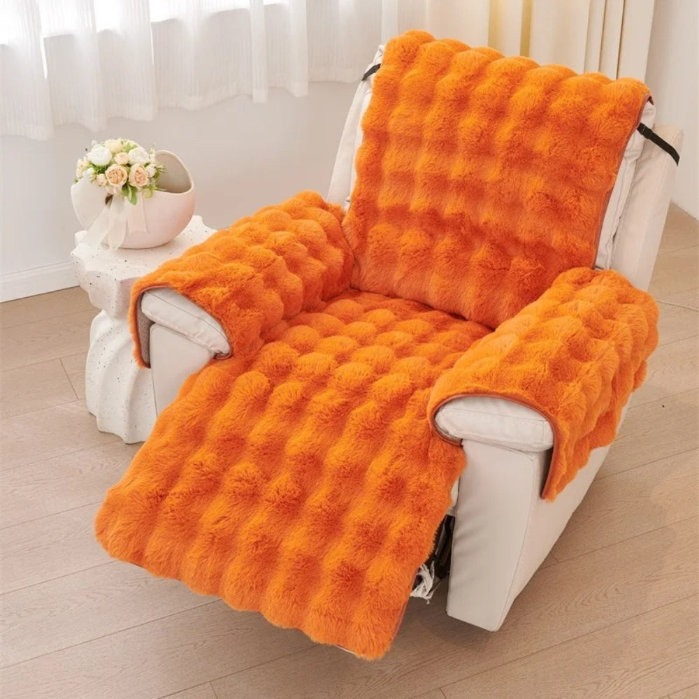 Faux-Fell Recliner Sofabezug