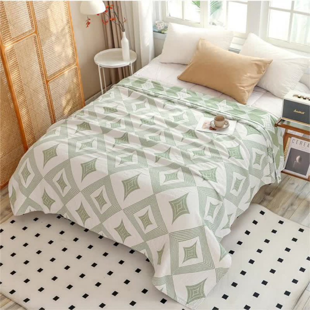 Decke mit diamantgeometrischem Muster