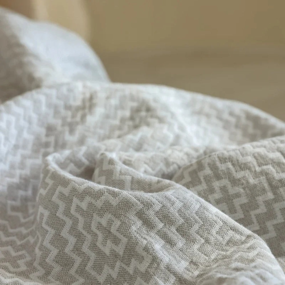 Gemütliche Maze Decke aus reiner Baumwolle