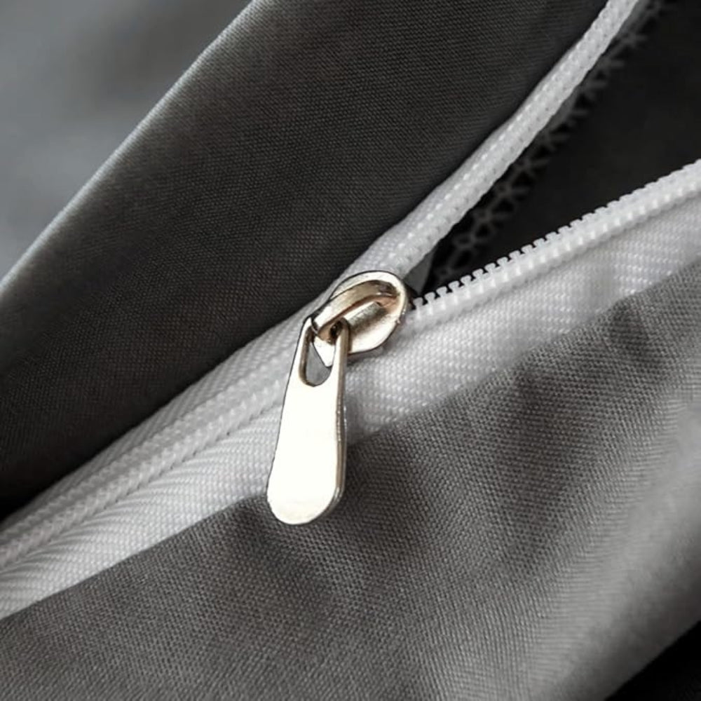 Chevron Plüsch Bettbezug | 3-teiliges Set