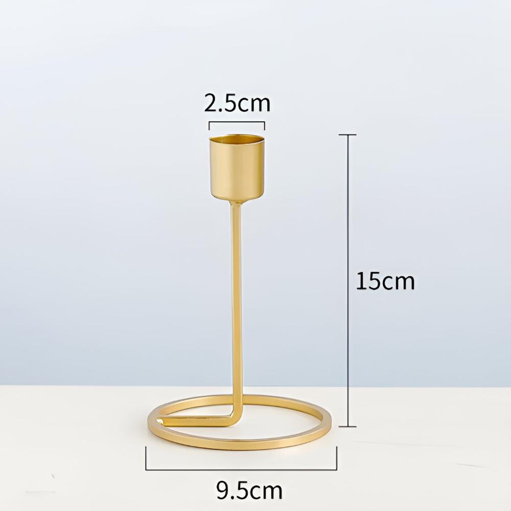 Goldene Romantische Kerzenhalter