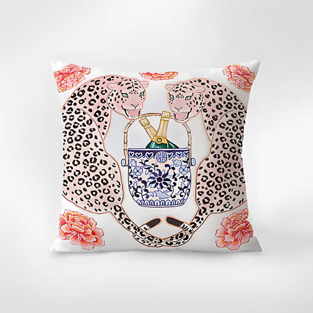Zebra-Teppich Quasten Kissenbezug