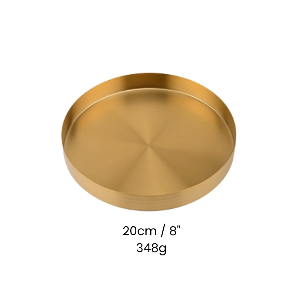 Goldenes Edelstahl Tablett