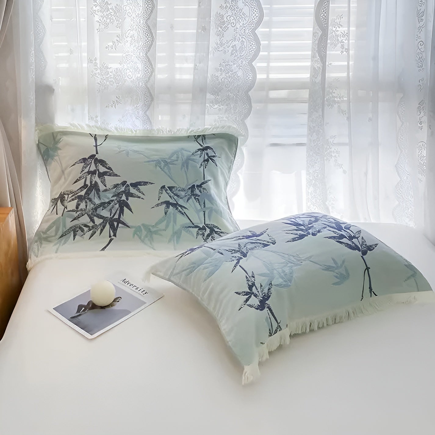 Bamboo Cotton Wendedecke Jacquard