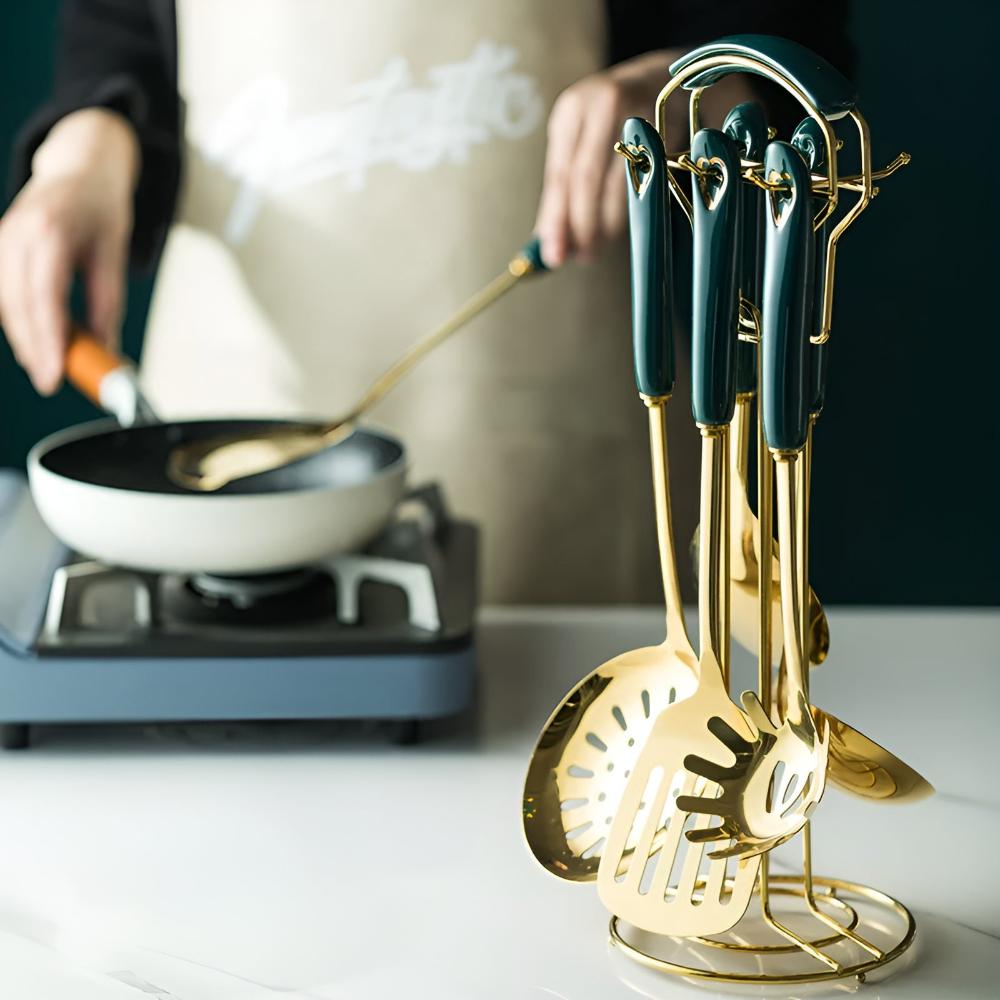 Golden Edelstahl Besteckset