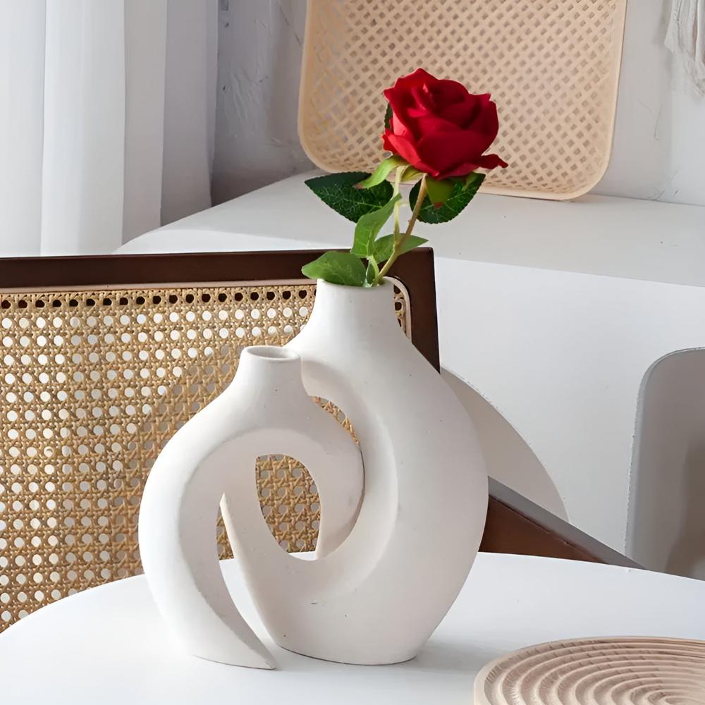 Unity Vase Duo | Modernes Abstract Keramik