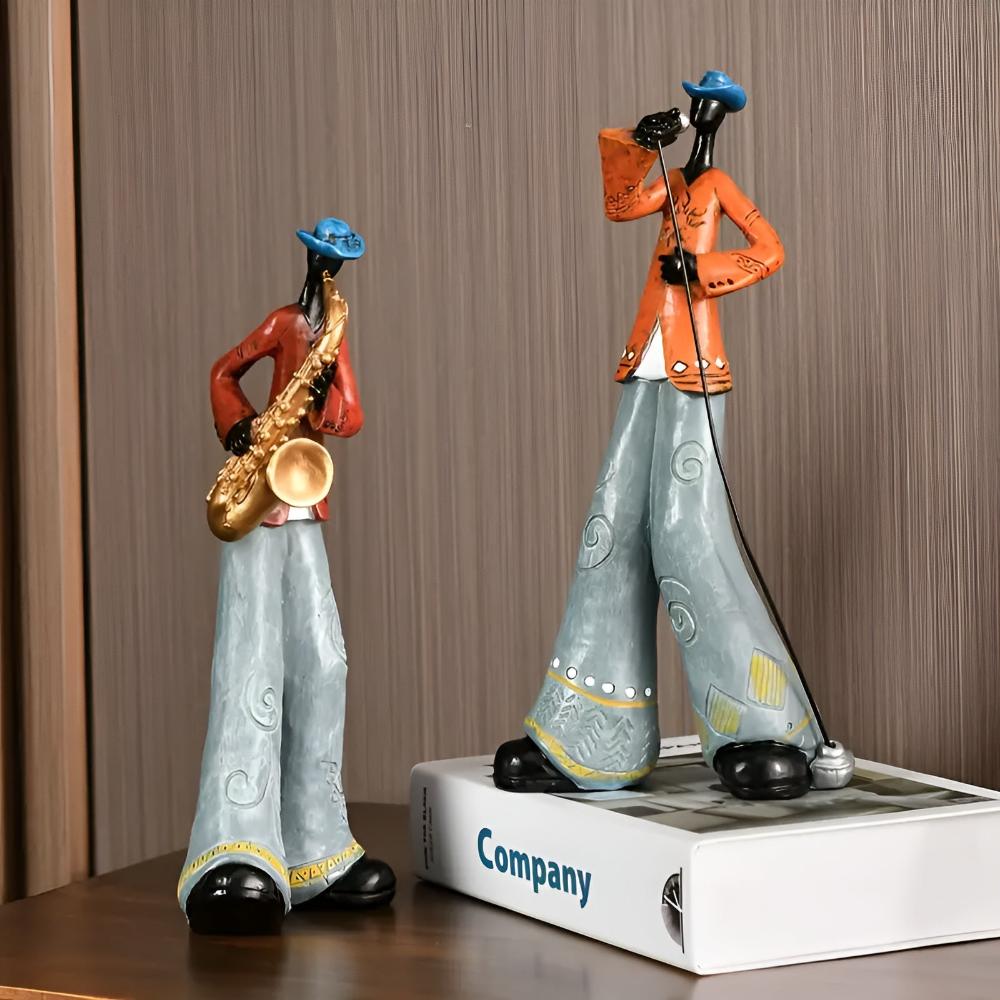 Jazz-Musikband Harzfigur
