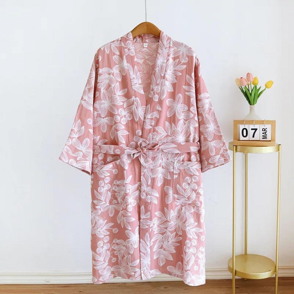 Floraler Breeze Kimono Bademantel