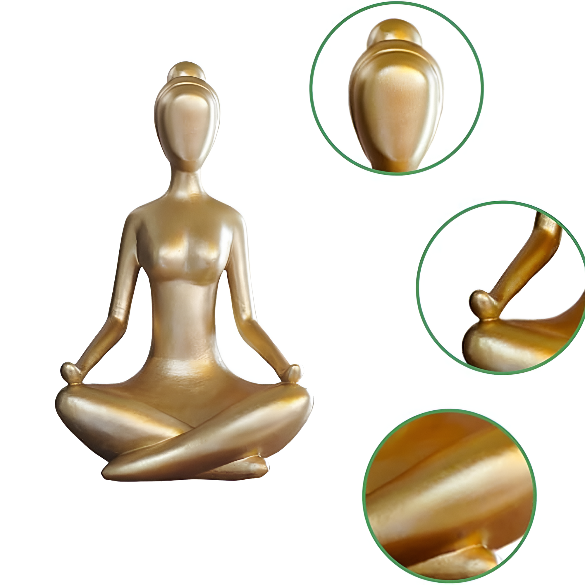 Serene Meditierende Frauenstatue