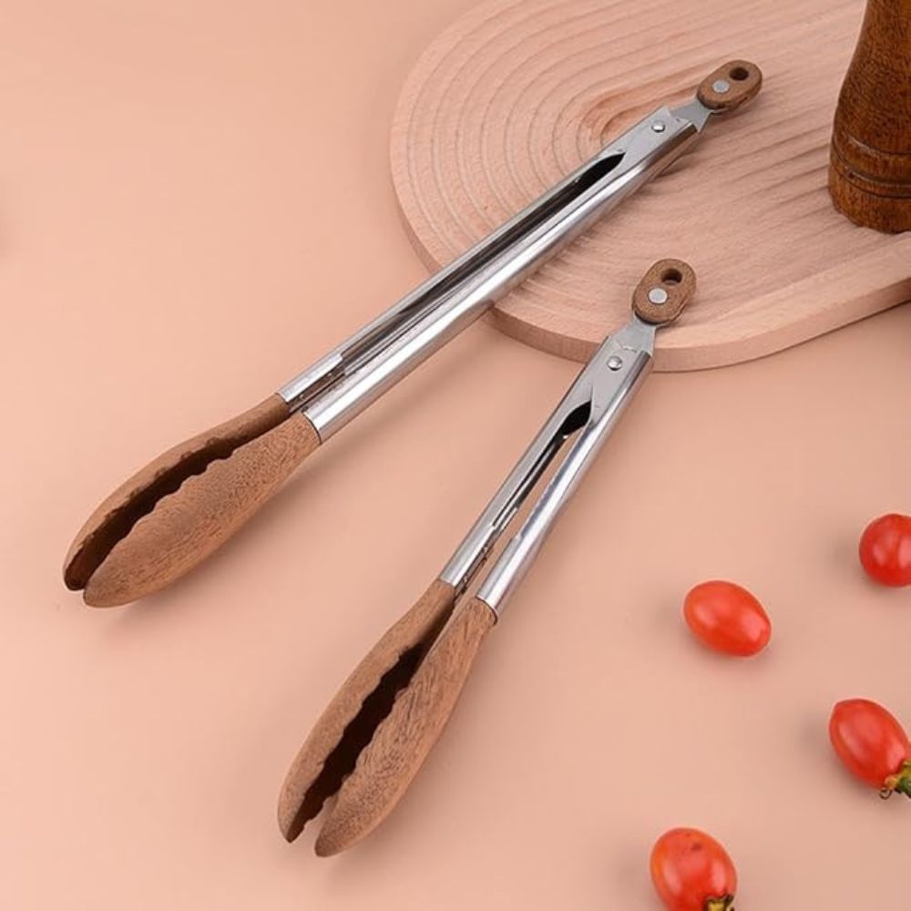 Heritage Holz- & Stahlzangen | Set von 2