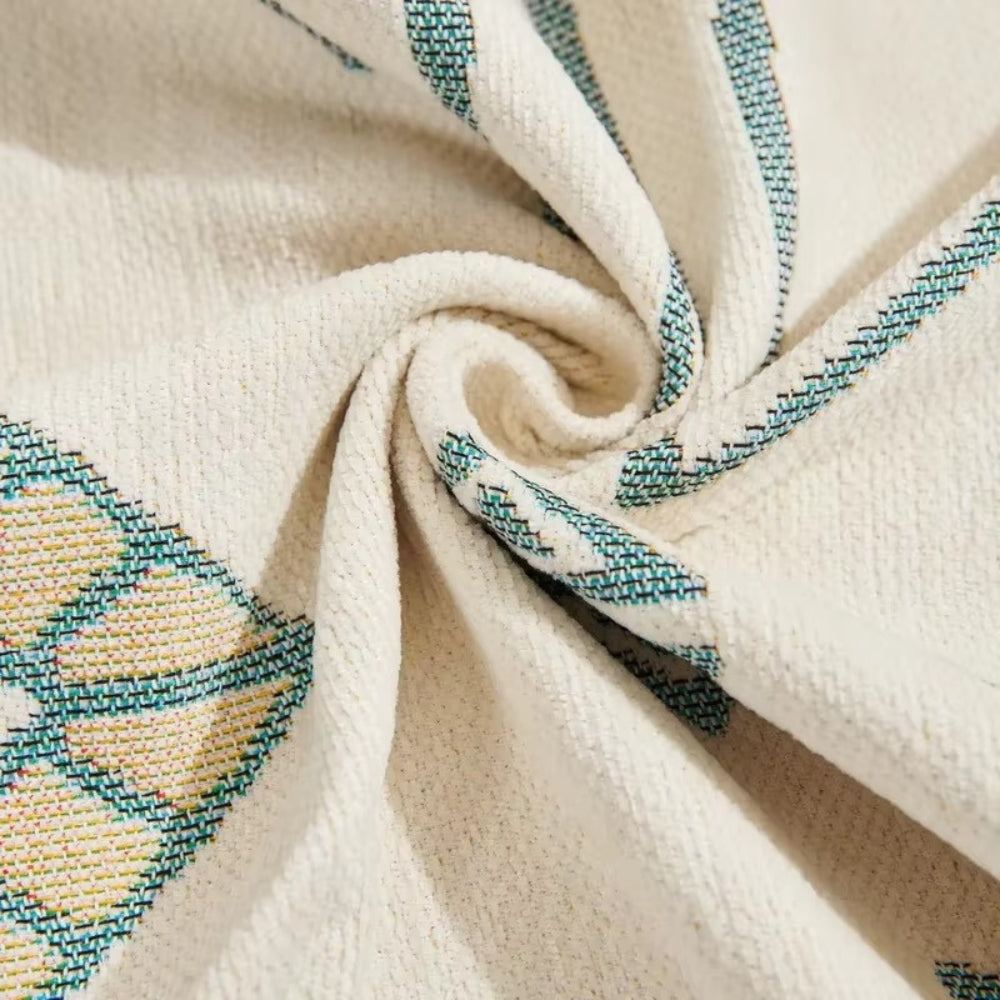 Meringue Chenille Geometrie Sofabezug