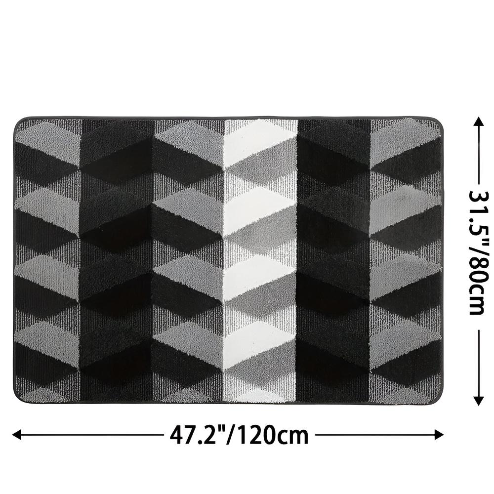 Weicher Mikrofaser Anti-Rutsch Geometrischer Teppich
