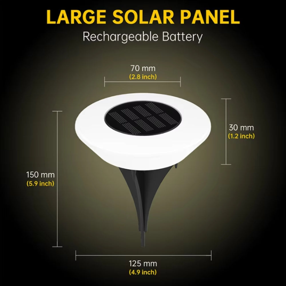 Solar-LED-Außenweglichter | 4er Pack