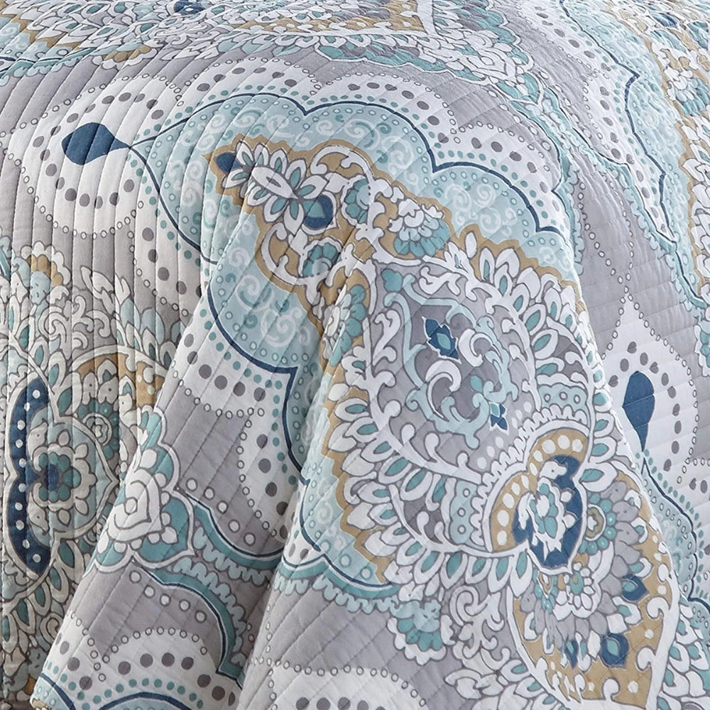 Paisley Aqua Teal Bettüberwurf-Set
