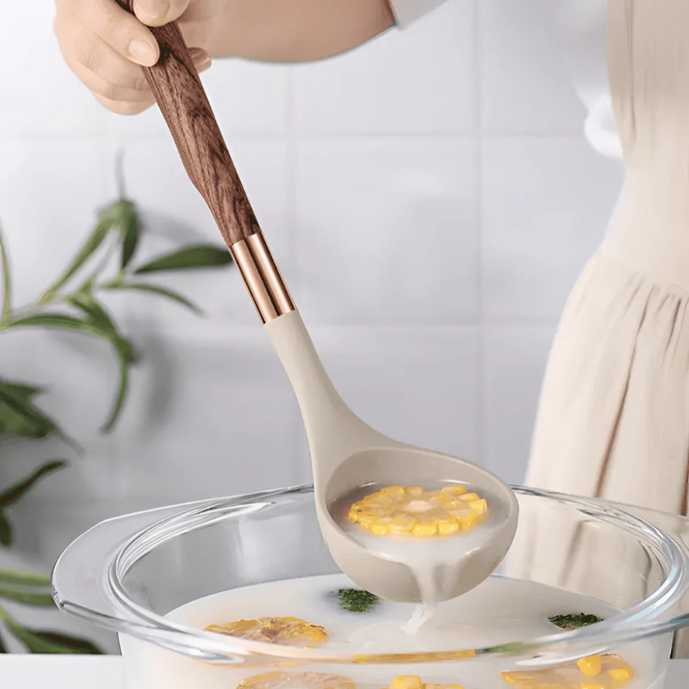 Luxe Silikon Kochutensilien | 10-teiliges Set