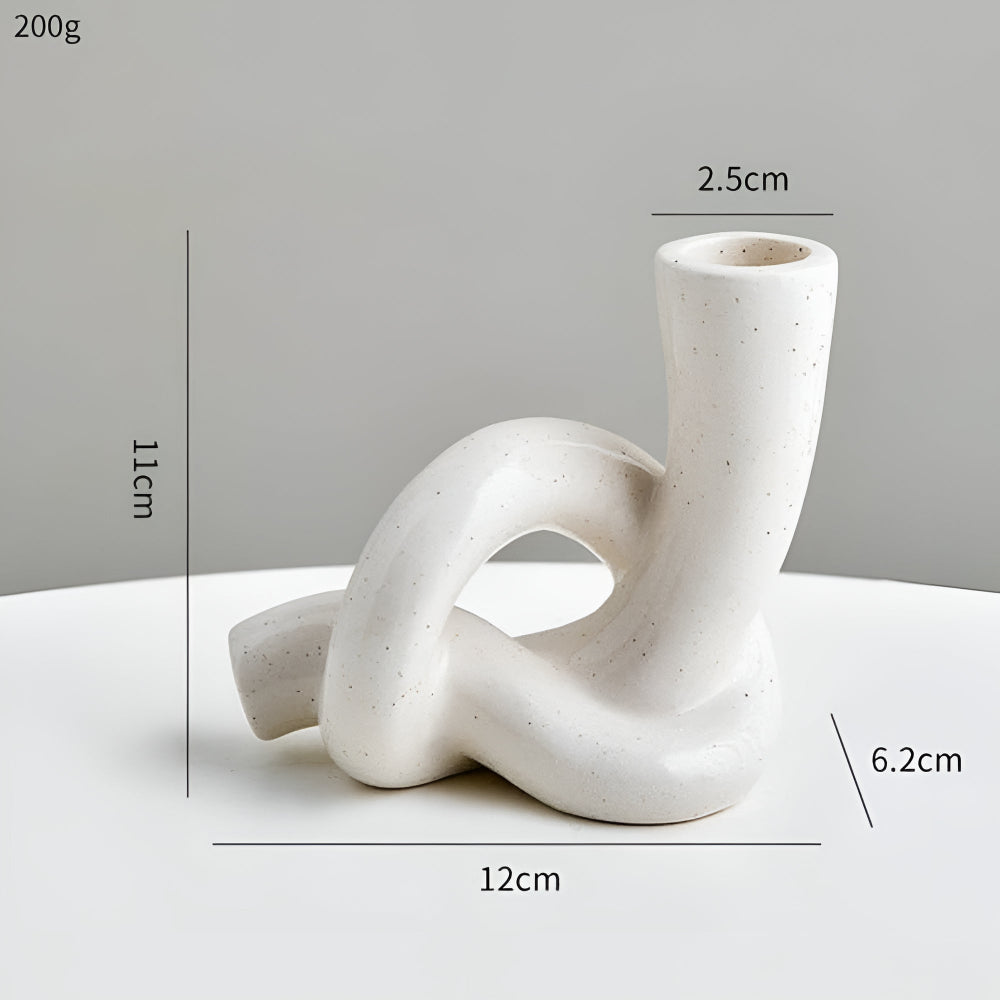 Knot Kerzenhalter aus Keramik