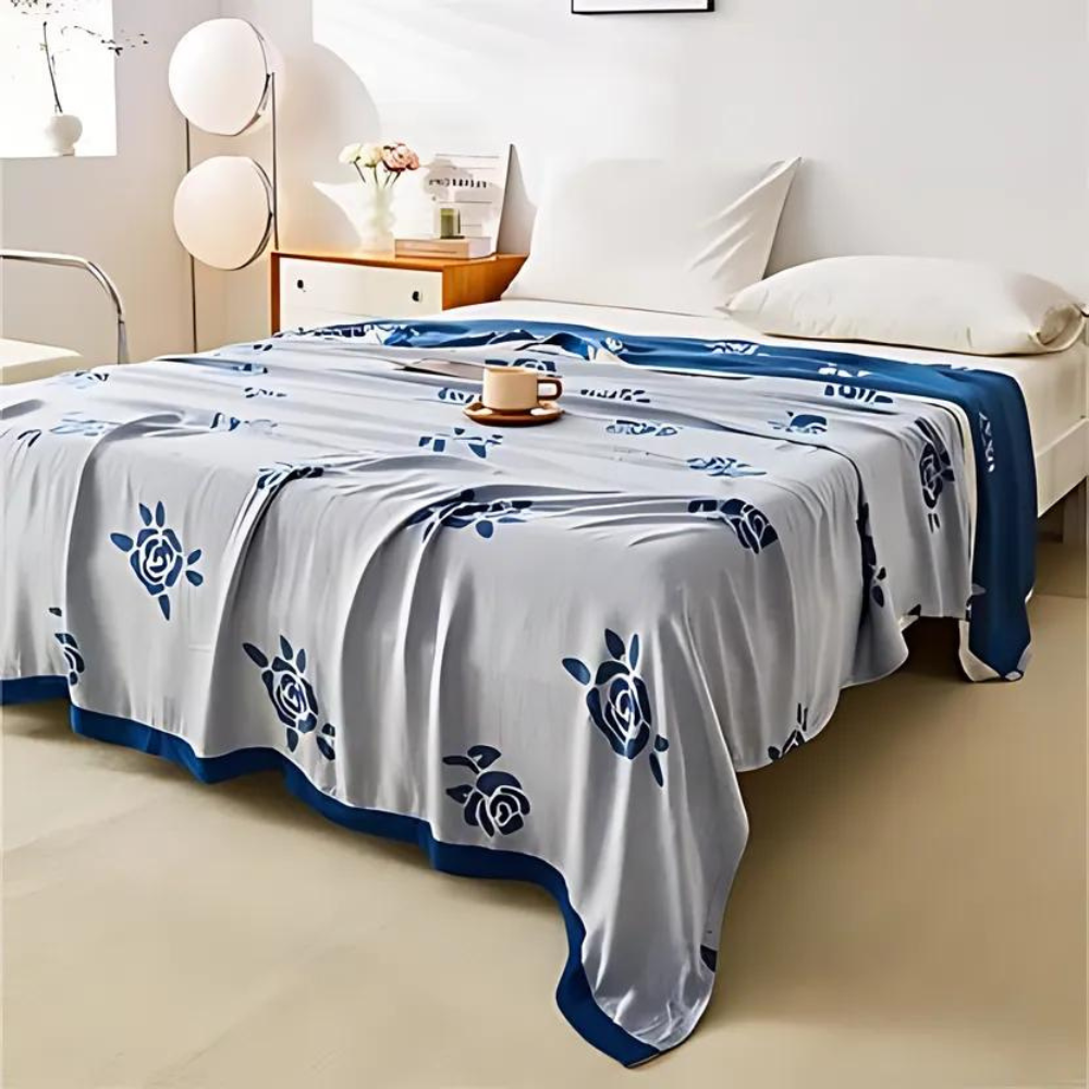 Bamboo Fiber Rose Kühlende Decke