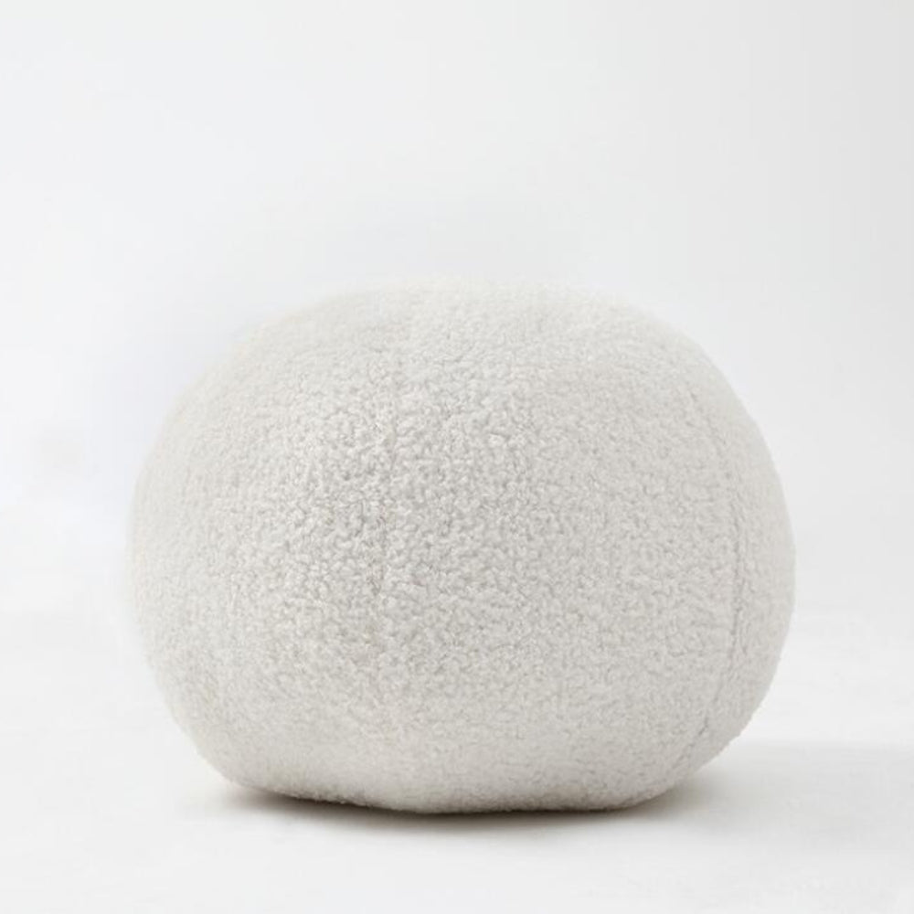 Plüsch Ballförmiges Boucle Kissen
