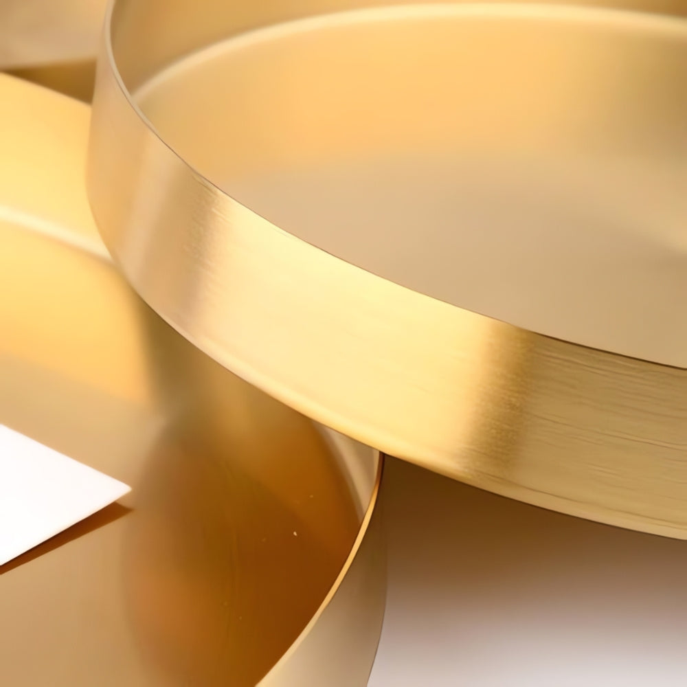 Goldenes Edelstahl Tablett