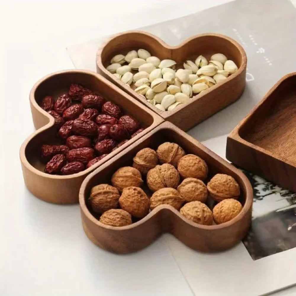 Rustikale Herz Snackbrett Kollektion | 4 Stück