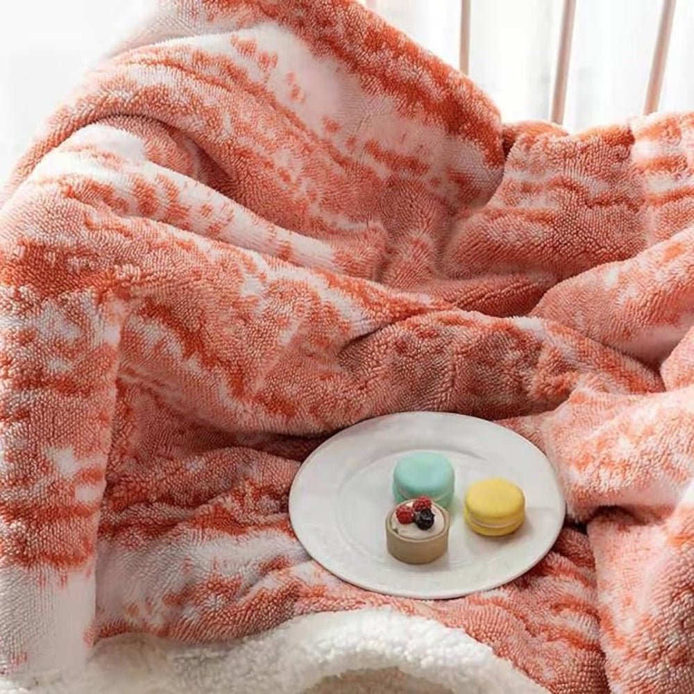 Seraphina Samt Sherpa Decke