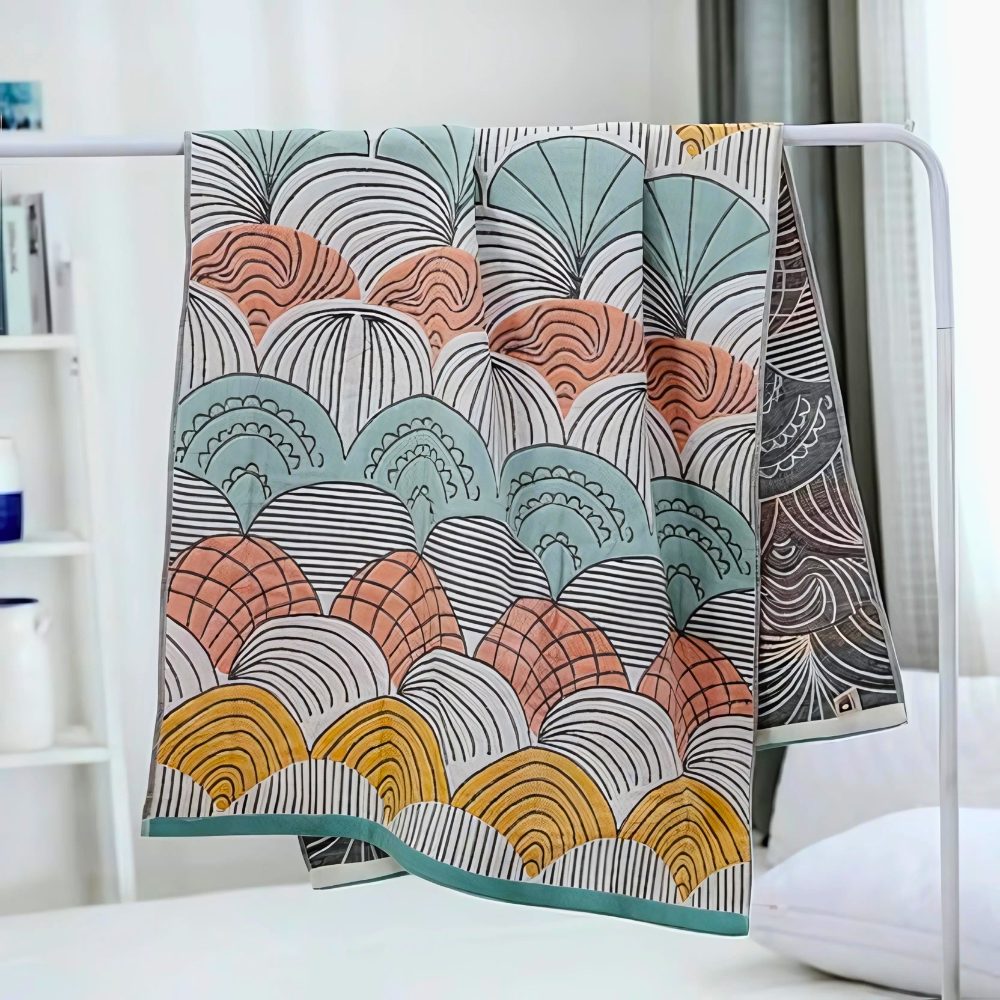 Muschel-Druck Jacquard Baumwoll-Badetuch