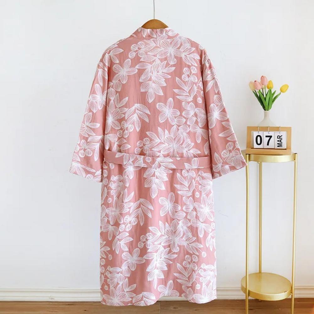 Floraler Breeze Kimono Bademantel