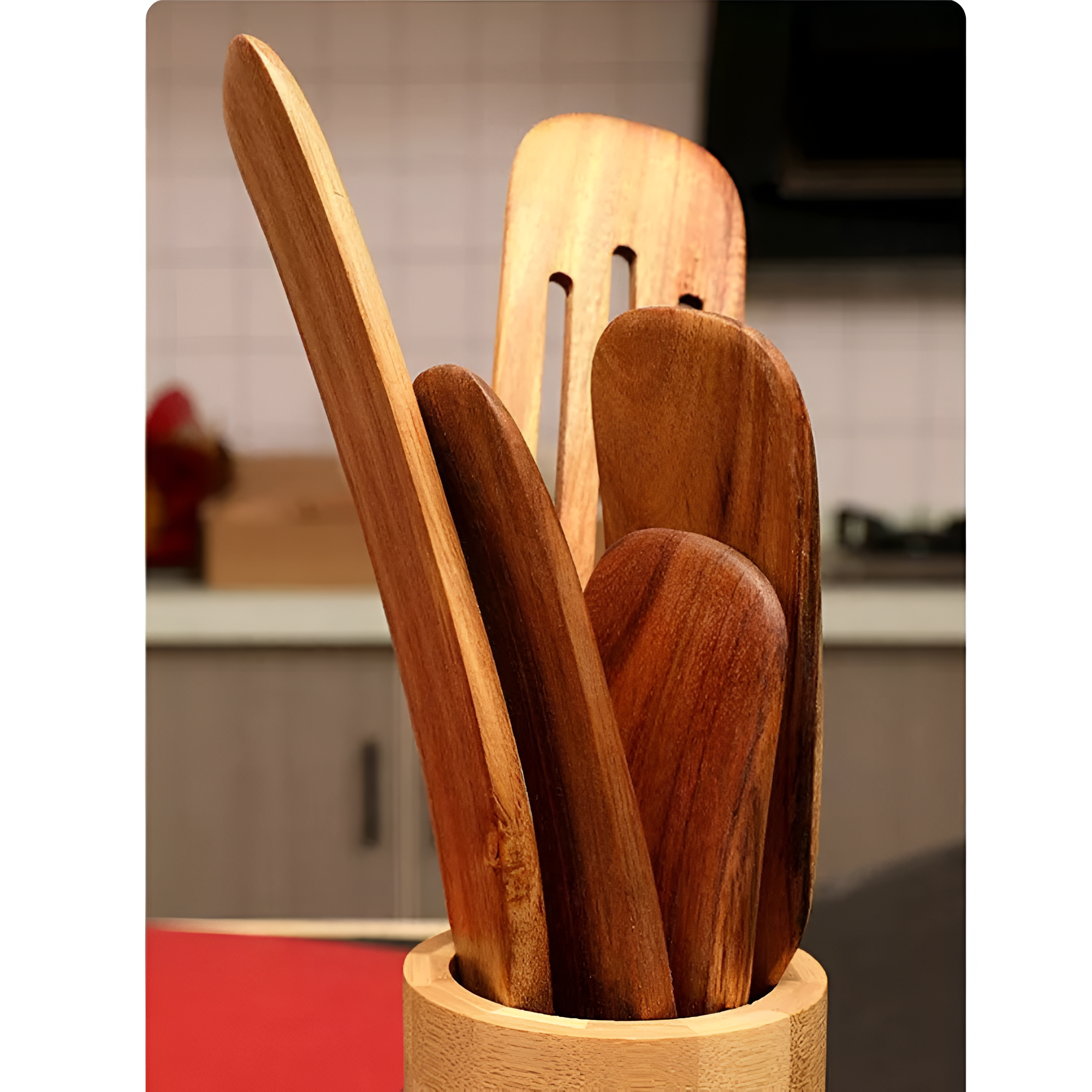 Antihaft Holzspatel Set