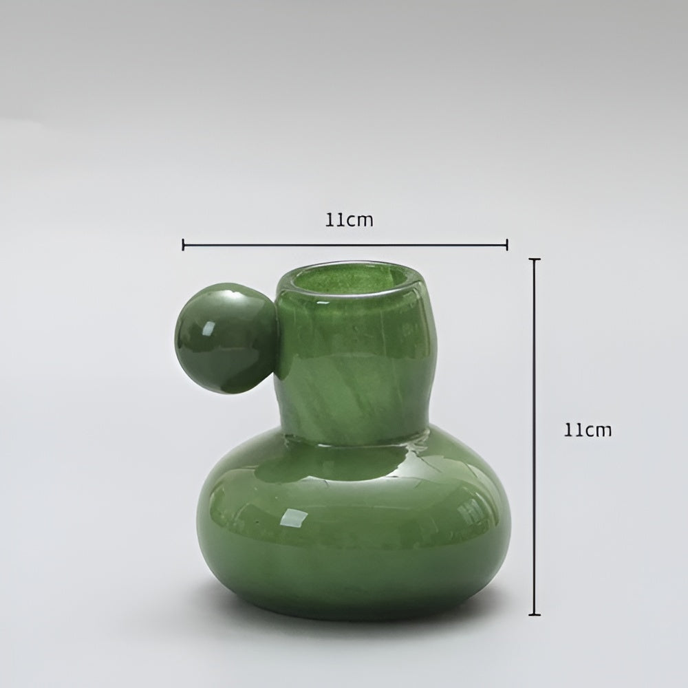 Himmlischer Nordischer Glas Kerzenhalter