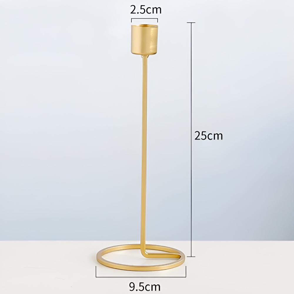 Goldene Romantische Kerzenhalter