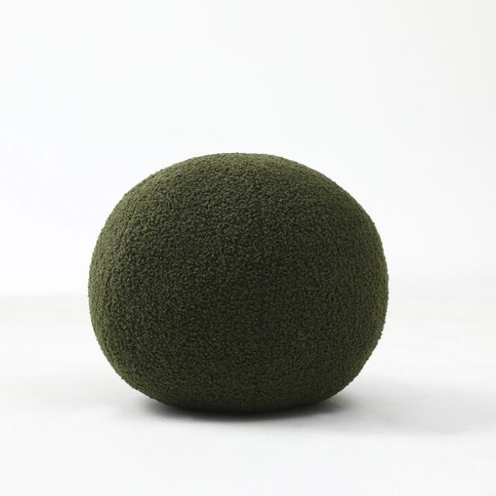 Plüsch Ballförmiges Boucle Kissen