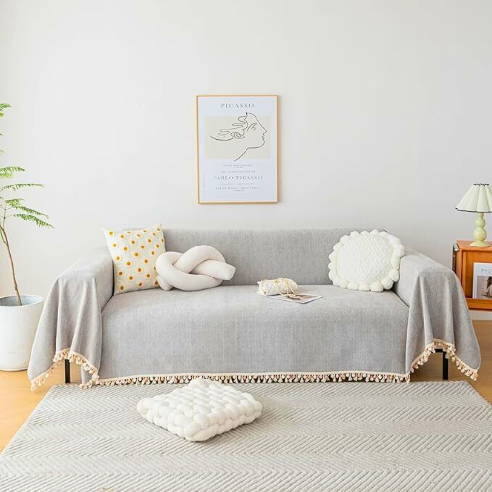 Elegante Plüsch-Sofa-Decke Schutz
