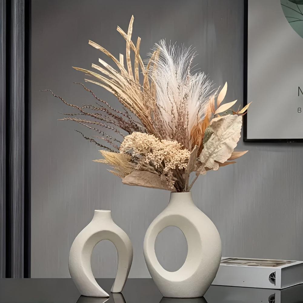 Unity Vase Duo | Modernes Abstract Keramik