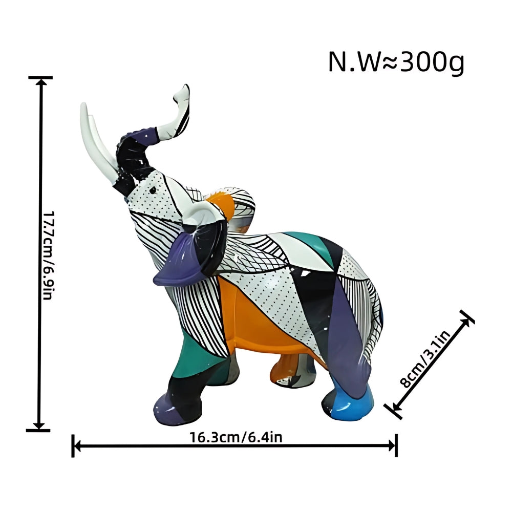 Luxuriöse abstrakte Elefantenfigur